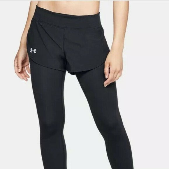 Under Armour Speedpocket 2-in-1 Runner Crop Shorts - Picture 2 of 8